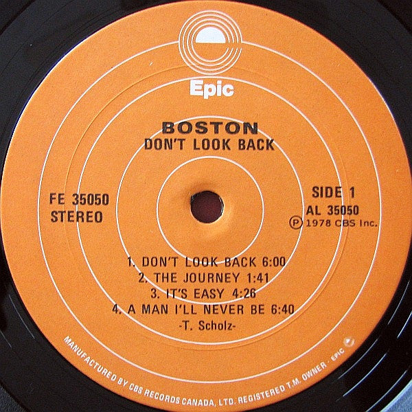 Boston - Don't Look Back - 1978