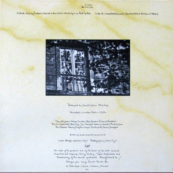 David Sylvian - Brilliant Trees - 1984