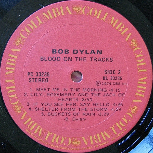 Bob Dylan - Blood On The Tracks - 1977