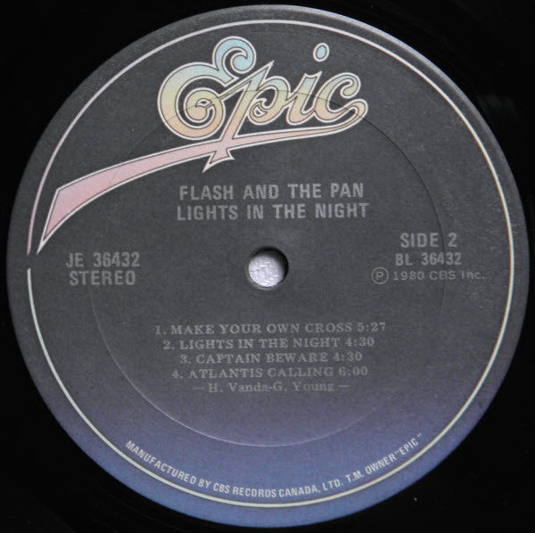 Flash & The Pan - Lights In The Night - 1980