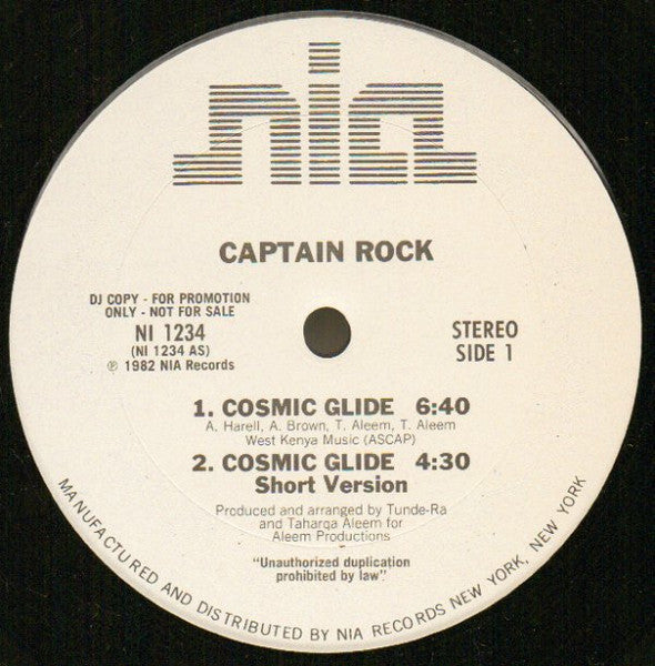 Captain Rock - Cosmic Glide - 1982