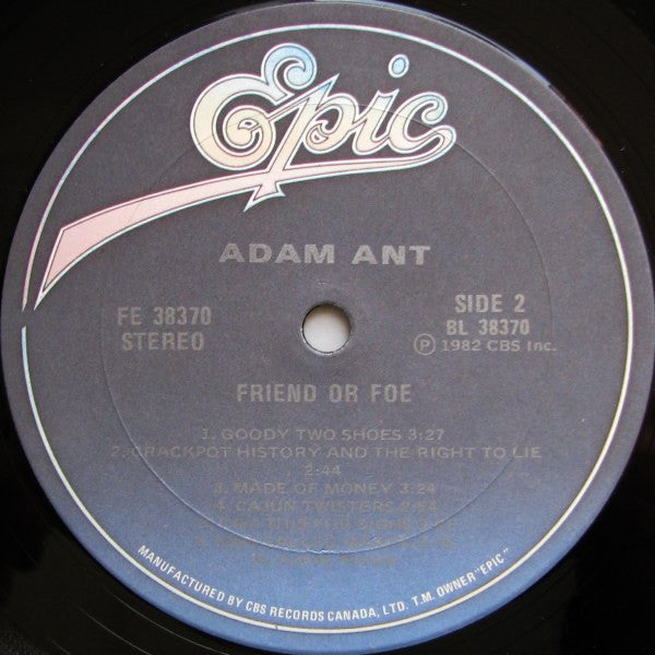 Adam Ant - Friend Or Foe