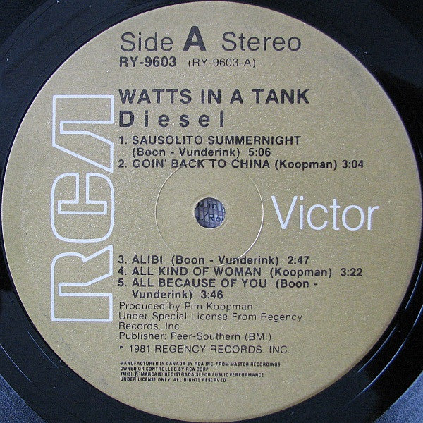 Diesel - Watts In A Tank - 1981