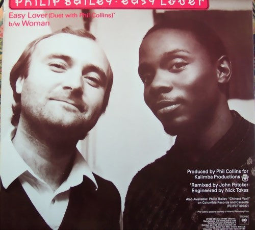 Philip Bailey - Easy Lover (Extended Dance Remix) b/w Woman Vinyl Record