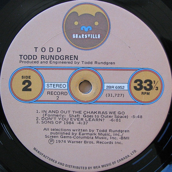 Todd Rundgren - Todd - 1974