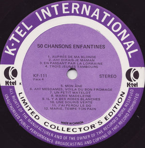 Various - Un Trésor De Musique: 50 Chansons Enfantines -