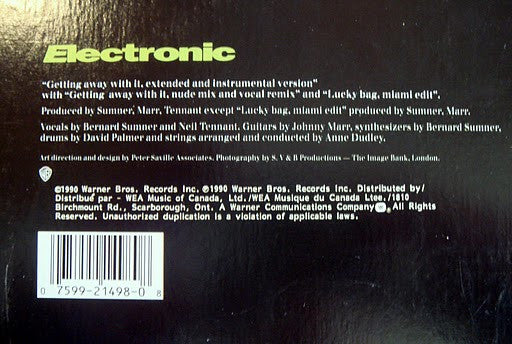 Electronic - Getting Away With It... Vinyl Record