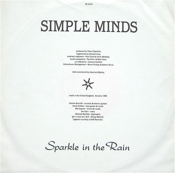 Simple Minds - Sparkle In The Rain - 1984