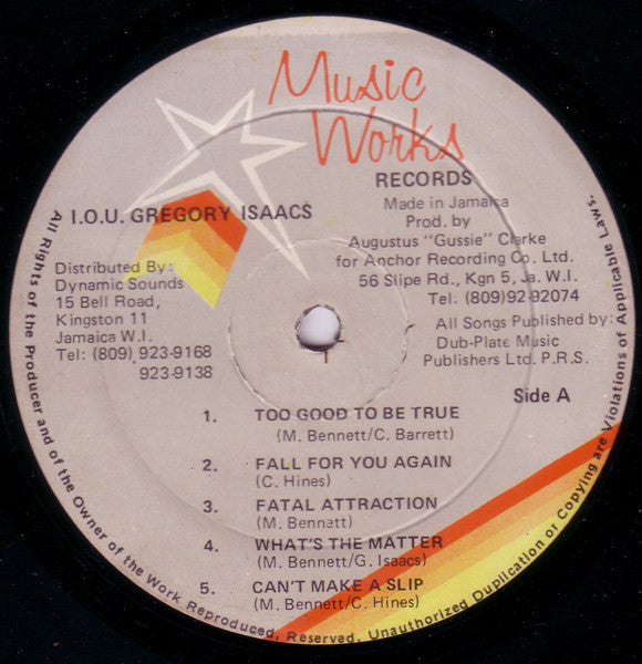 Gregory Isaacs - I.O.U.