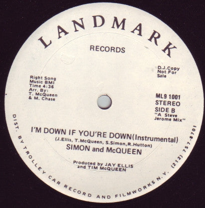 Simon & McQueen - I'm Down If You're Down -