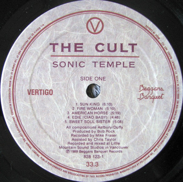 Cult, The - Sonic Temple - 1989
