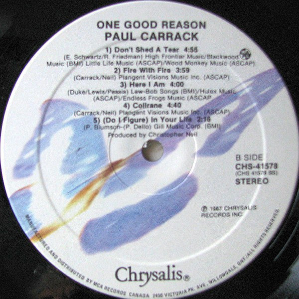 Paul Carrack - One Good Reason Vinyl Record