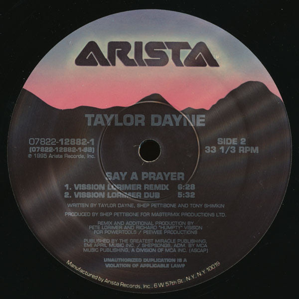 Taylor Dayne - Say A Prayer - 1995