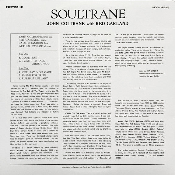 John Coltrane - Soultrane - 1982