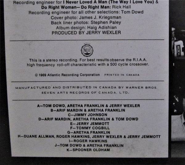 Aretha Franklin - Aretha's Gold - 1969