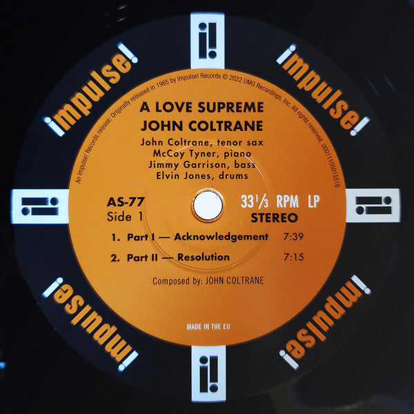 John Coltrane - A Love Supreme - 2022