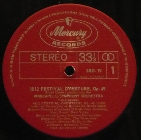 Tchaikovsky - Overture 1812 / Wellington's Victory Vinyl Record