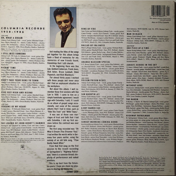 Johnny Cash - Columbia Records 1958 - 1986 - 1987