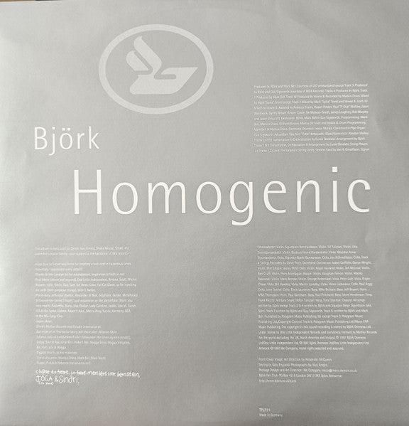 Björk - Homogenic Vinyl Record