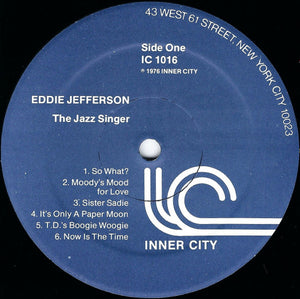 Eddie Jefferson - The Jazz Singer (Vocal Improvisations On Famous Jazz Solos)