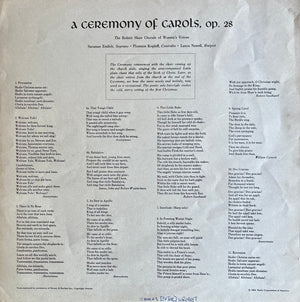 Robert Shaw Chorale, The : Benjamin Britten - A Ceremony Of Carols / Rejoice In The Lamb / Festival Te Deum -