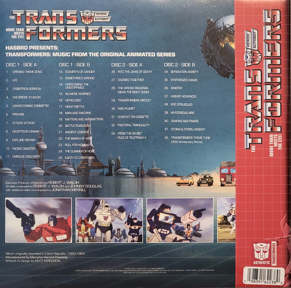 Robert J. Walsh,Johnny Douglas,Jonathan Merrill - Transformers (Music From The Original Animated Series) Vinyl Record