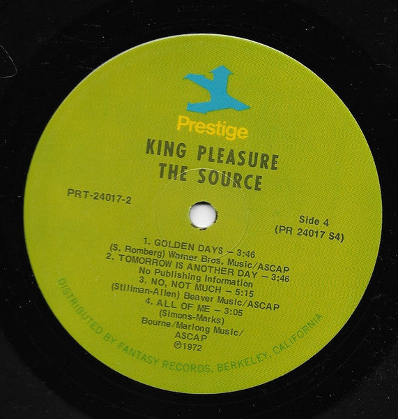 King Pleasure - The Source Vinyl Record