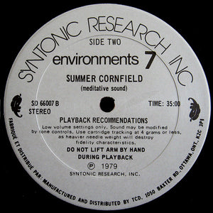 No Artist - Environments (Induced Meditation - A New Easy Method Of Relieving Tension - Disc 7) - 1979