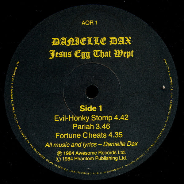 Danielle Dax - Jesus Egg That Wept