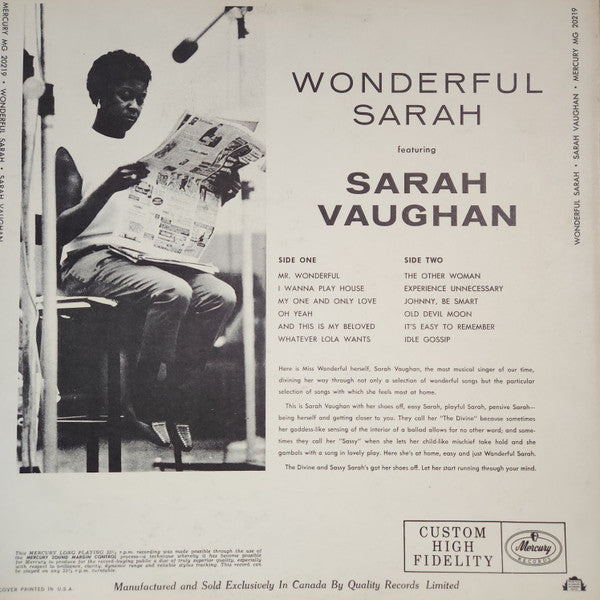 Sarah Vaughan - Wonderful Sarah