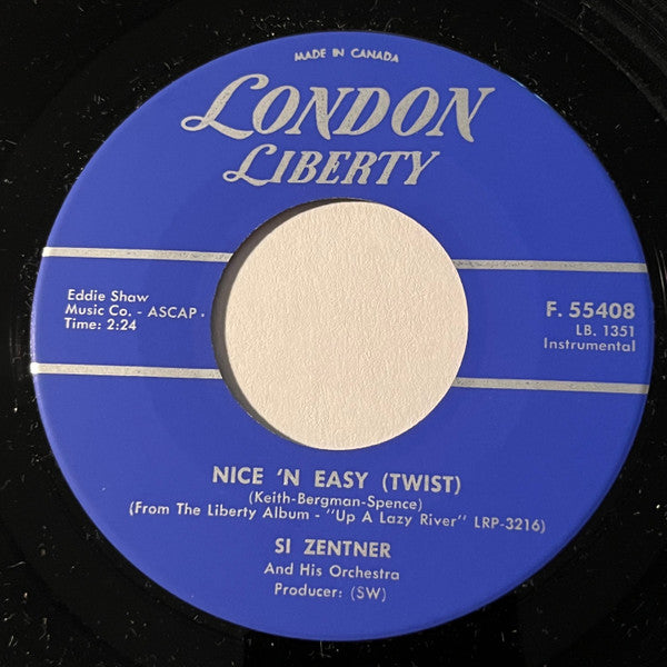 Si Zentner And His Orchestra - The Hollywood Twist / Nice 'N Easy (Twist) - 1962