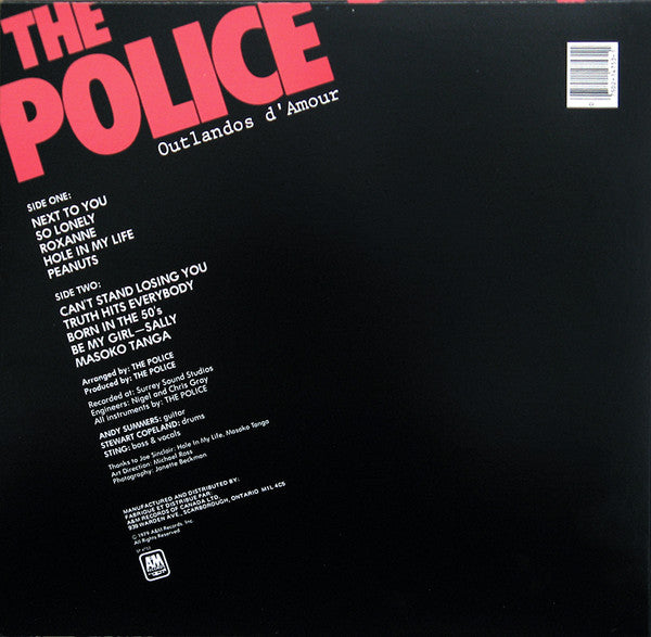 Police, The - Outlandos D'Amour - 1979