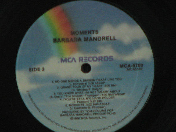 Barbara Mandrell - Moments Vinyl Record