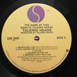 Talking Heads - The Name Of This Band Is Talking Heads - 1982