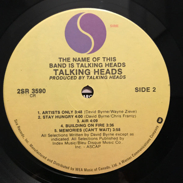 Talking Heads - The Name Of This Band Is Talking Heads - 1982
