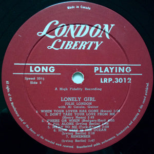 Julie London - Lonely Girl