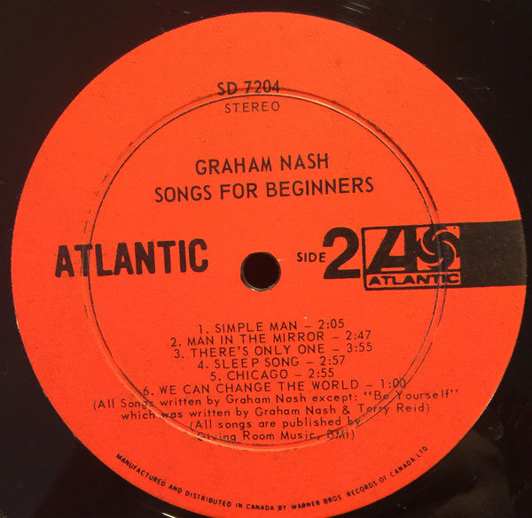 Graham Nash - Songs For Beginners - 1971