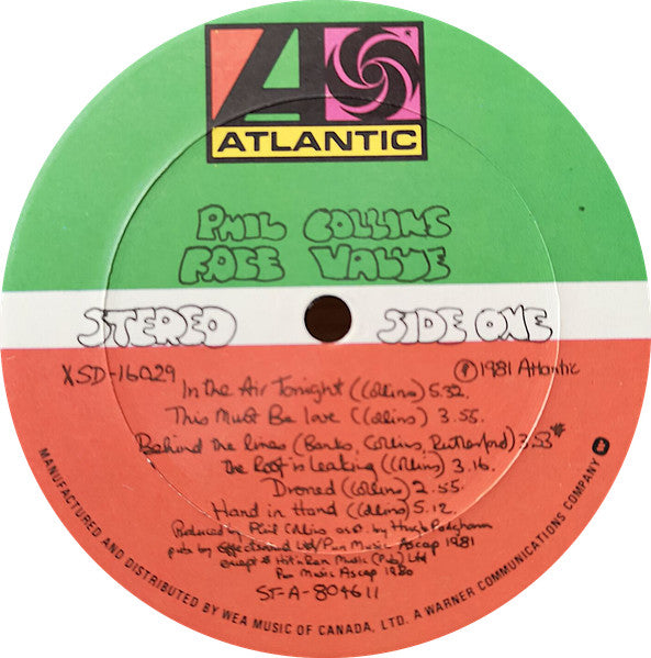 Phil Collins - Face Value