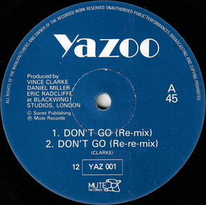 Yazoo - Don't Go (Re-Mixes) - 1982