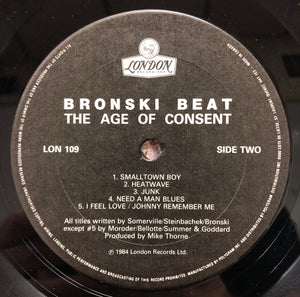Bronski Beat - The Age Of Consent - 1984