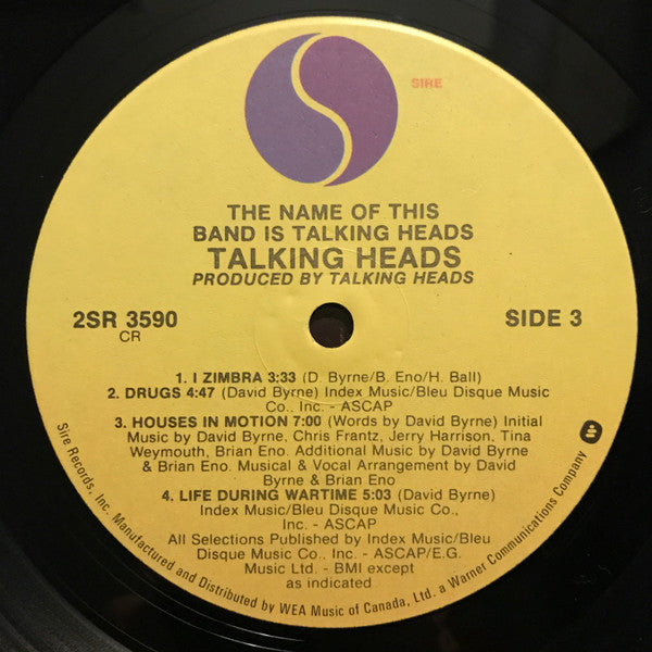 Talking Heads - The Name Of This Band Is Talking Heads - 1982