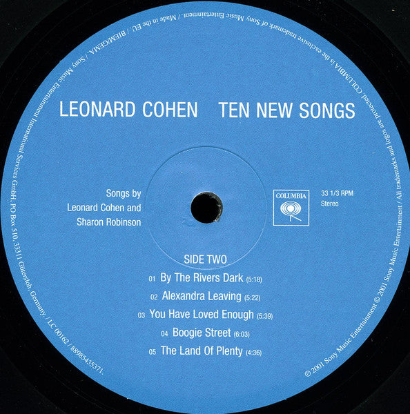 Leonard Cohen - Ten New Songs - 2018
