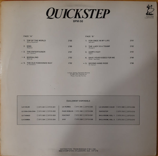 Sydney Thompson And His Orchestra - Quickstep