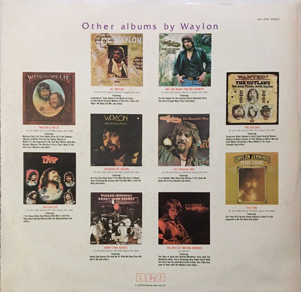 Waylon Jennings - I've Always Been Crazy Vinyl Record