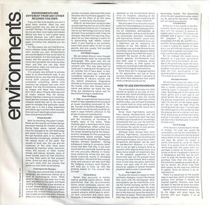 No Artist - Environments (Induced Meditation - A New Easy Method Of Relieving Tension - Disc 7) - 1979