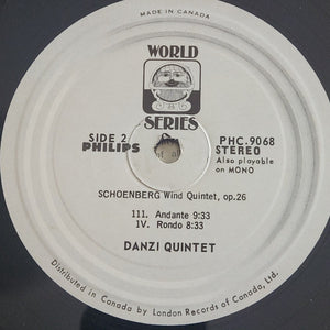 Arnold Schoenberg, Danzi Kwintet - Wind Quintet, Opus 26 - 1967