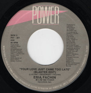 Eria Fachin - Your Love Just Came Too Late