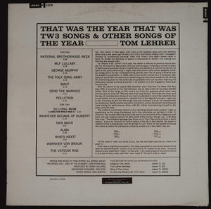 Tom Lehrer - That Was The Year That Was Vinyl Record