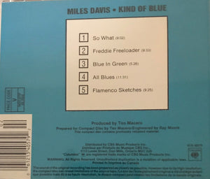 Miles Davis - Kind Of Blue (CD) -