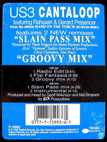 Us3 Featuring Rahsaan & Gerard Presencer - Cantaloop - 1993